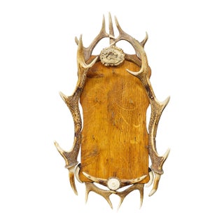 Antique Black Forest Antler Key Rack, Germany Ca. 1930s For Sale