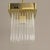 Brass Hanging Lamp with Glass Rods, Italy, 1960s For Sale - Image 10 of 12