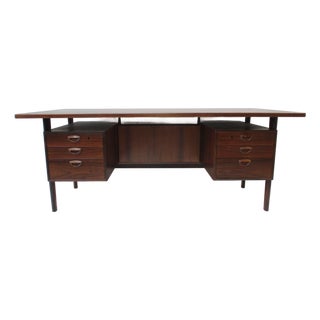 Kai Kristiansen Executive Rosewood Desk for Feldballes Denmark For Sale