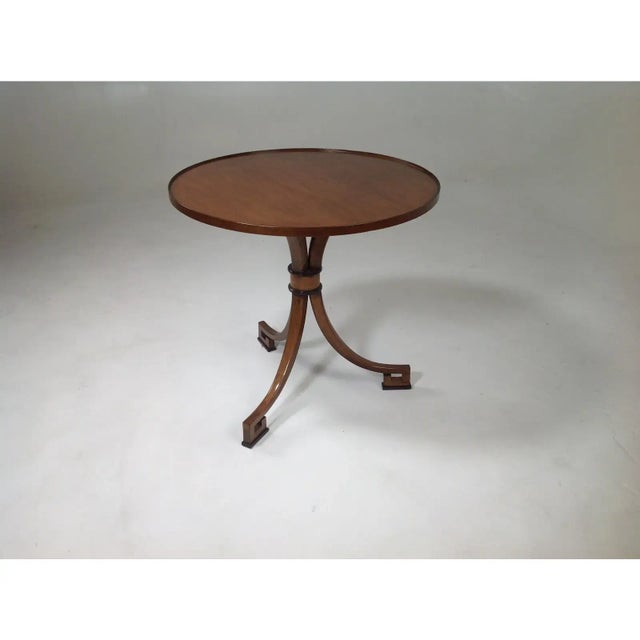 Walnut Klismos End Table. Solid Walnut For Sale - Image 4 of 4