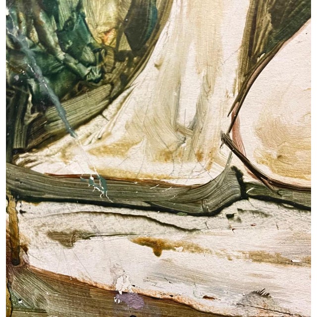 Vivaldo Martini, Eve and the Apple, Oil on Canvas For Sale - Image 5 of 15