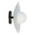 Dish Wall Sconce, 5in Glass Globe, Modern Led Wall Sconce, by Research.Lighting For Sale