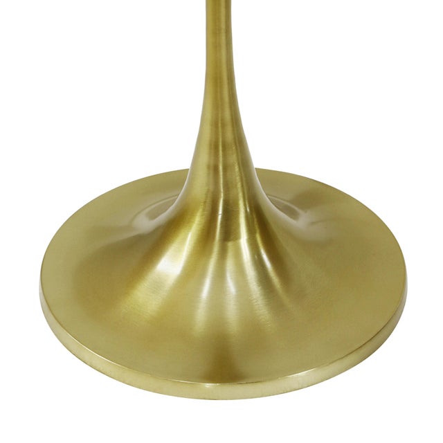 Transitional Sienna Gold Floor Lamp For Sale - Image 3 of 5