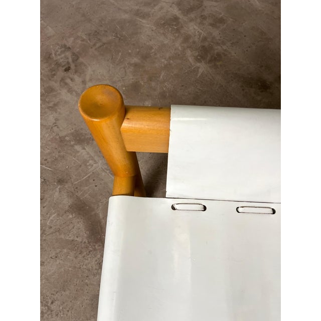Safari Armchair in White Leather by Ibisco, Italian, 1970s For Sale - Image 6 of 16