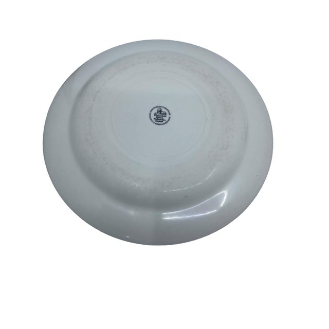 Vintage Large Blue Willow Dinner Plates Made in Staffordshire England - a Set of 6 For Sale - Image 11 of 12