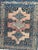 Pretty mid century Senneh rug with beautiful geometrical and tribal design and nice colours with pink, orange, navy blue,...