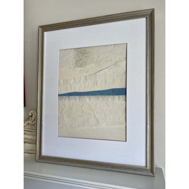 Contemporary Contemporary Semi-Abstract​ Mixed Media Nautical Sailcloth Landscape​ - By JJ-Hogan | You Will Change the World, Framed For Sale - Image 3 of 7