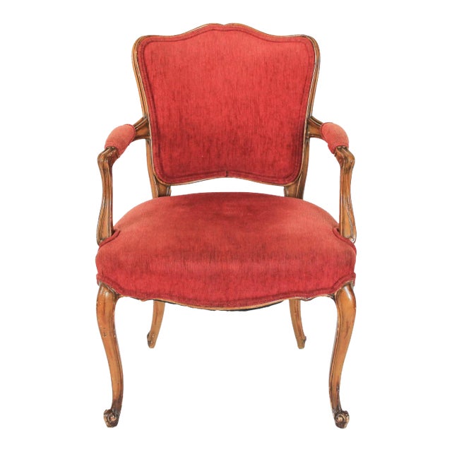 French Louis XV Style Fauteuil For Sale