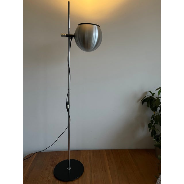 Mid-Century Modern Metal Floor Lamp from Hemi Klot, Denmark, 1970s For Sale - Image 3 of 18