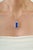 Artisan 13.98 Ct Lapis Lazuli Cabochon Pendant With Braided Border in 925 Sterling Silver For Sale - Image 4 of 12