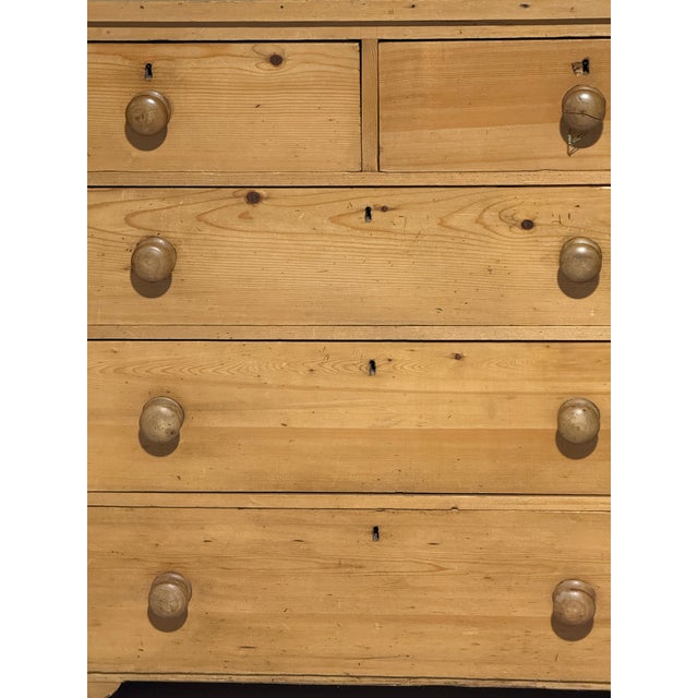 Antique Pine Two Over Three Drawers - Chest of Drawers From England For Sale - Image 6 of 18