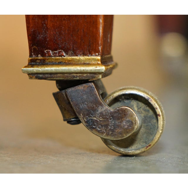 Easy Armchair in Ticking Fabric For Sale - Image 6 of 18