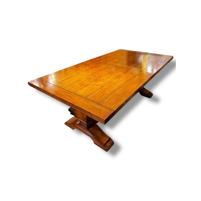 This beautifully crafted solid wood dining table offers timeless design and generous scale, perfect for both everyday...