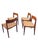 Vintage Mid Century Modern Teak Danish Dinging Chairs With Rattan Paper Cord Rope Seating Set of 4 Highly desired designer...