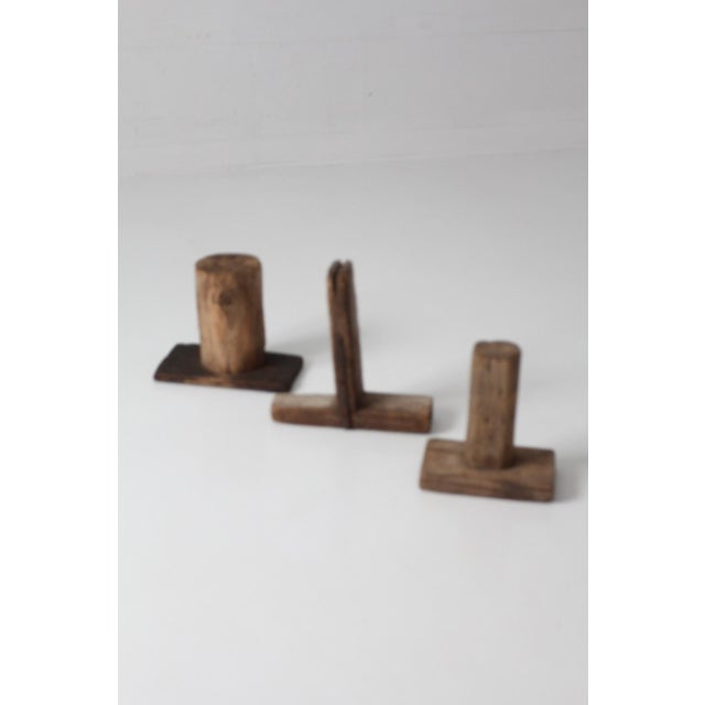 Antique Primitive Milking Stools Collection Set of 3 For Sale - Image 16 of 18