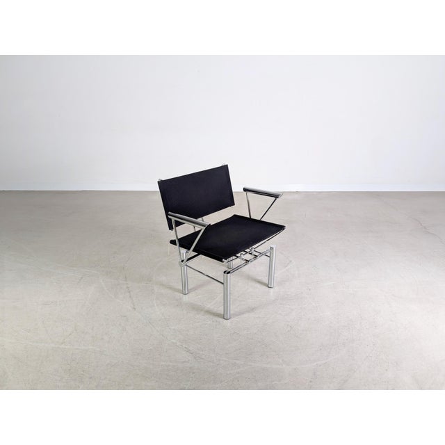 Black Vintage Armchairs by Hans Ullrich Bitsch for Kusch & Co, Set of 6 For Sale - Image 8 of 13