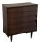 1960s Louvered Walnut Highboy For Sale