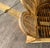 Late 20th Century 1970s Rattan Woven Wicker Peacock Fan Back Lounge Chair For Sale - Image 5 of 12