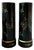 Pair of Chinoiserie Black Lacquer Cylindrical Pedestals For Sale