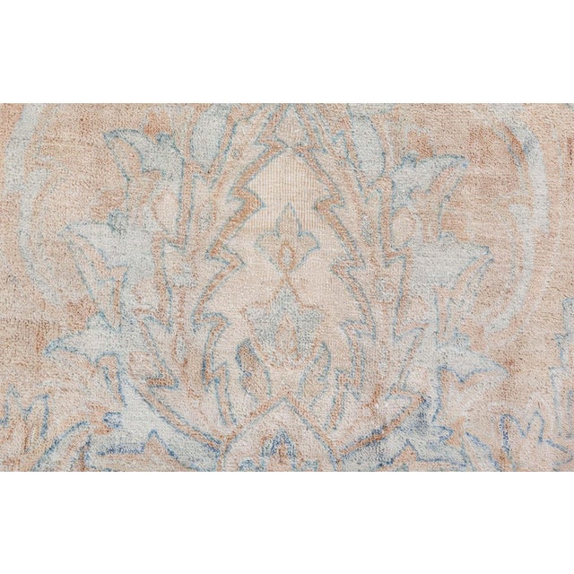 Blue 1910s Persian Kirman Rug For Sale - Image 8 of 9