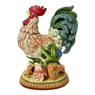 Beautiful Fitz & Floyd Classics Mediterraneo Rooster Figurine For Sale