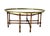 Mid-Century Modern Attributed to Baker Faux Bamboo Brass and Glass Octagonal Cocktail Table For Sale - Image 3 of 8