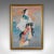 This is a vintage geisha print. A Japanese, gilt framed female figure from the late Art Deco period, circa 1950. Evocative...