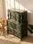 Antique Hunter Green Highboy Dresser With Ornate Carved Details For Sale - Image 4 of 11