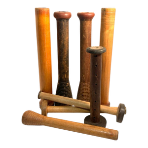 Early 20th Century Wooden Textile Quills Mixed Set of 8