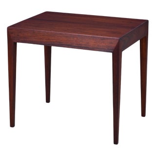 Side Table with Drawer in Rosewood by Severin Hansen for Haslev Møbelsnedkeri, 1950s For Sale