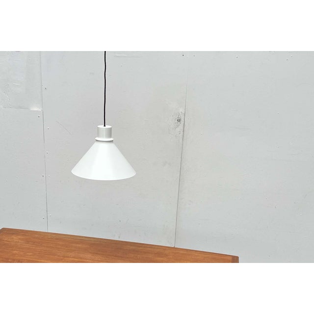 Metal Mid-Century Modern Danish Model Super Space Metal Pendant Lamp from Nordisk Solar, 1960s For Sale - Image 7 of 18