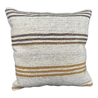 Turkish Hemp Pillow Cushion Natural Beige Brown Cushion Cover 20x20 For Sale