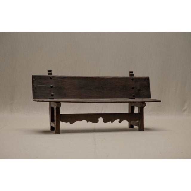 Vintage Oak Hallway Bench For Sale - Image 15 of 15