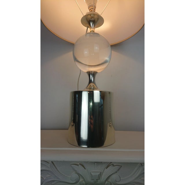 1950s Glass Ball Lamp by Philippe Barbier, 1950s For Sale - Image 5 of 12