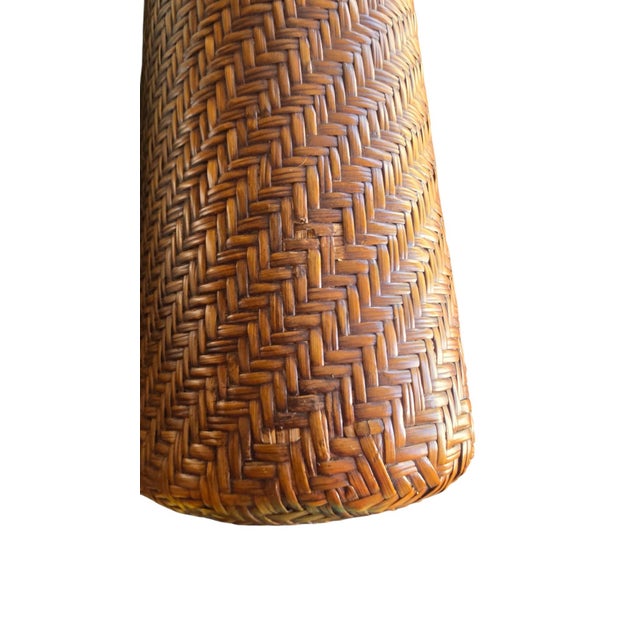 Henry Link Coastal Woven Rattan Sofa For Sale In Chicago - Image 6 of 7