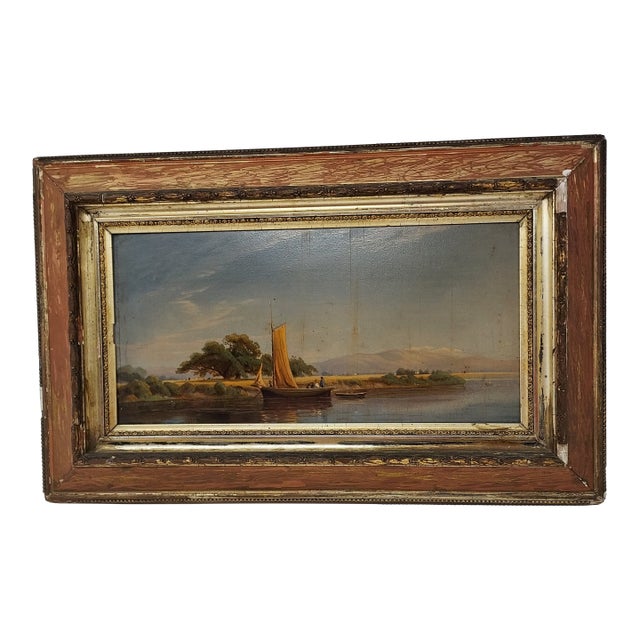 Prang 1873 Chromolithograph of "Sacramento Valley" by Artist John Ross Key 1832-1920 For Sale