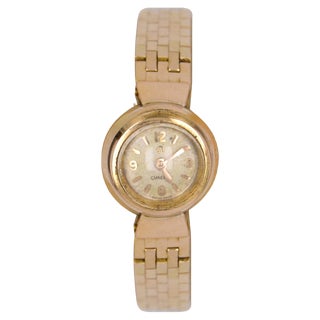 18 Karat Yellow Gold Omega Ladys Watch, France, 1960s For Sale