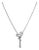 Jose Hess the Squiggle Collection 950 Platinum 0.15ct Round Diamond Necklace For Sale