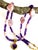 Artisan Amethyst Pendant Necklace With Genuine Argentine Rhodochrosite and Gilded Accents For Sale - Image 10 of 18