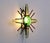 1960s Danish Metal and Glass Sunburst Wall Lamp, 1960s For Sale - Image 5 of 11
