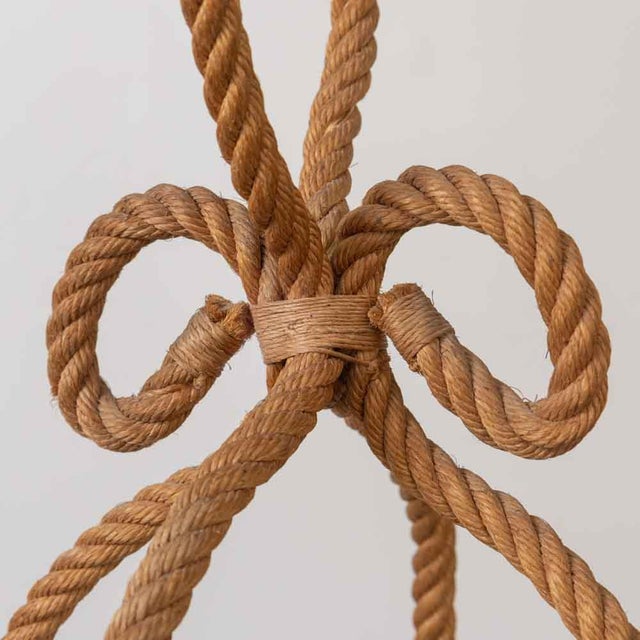 1960s French Rope Pendant Light by Audoux Minet For Sale - Image 11 of 13