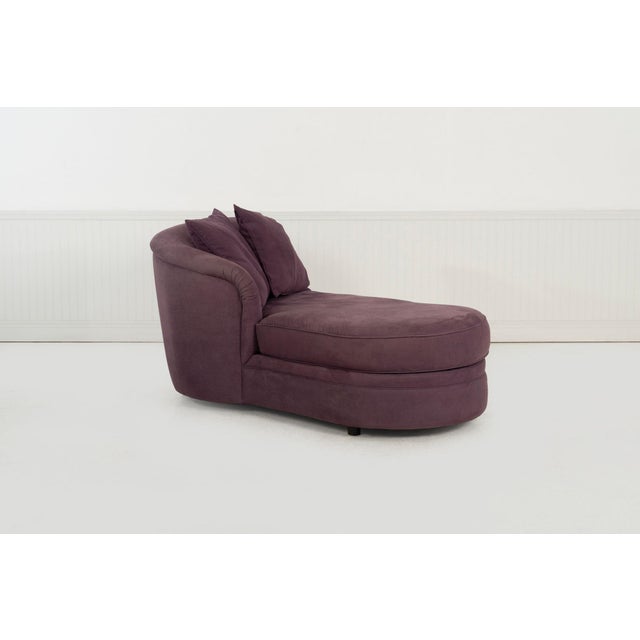 Textile Vladimir Kagan Attributed for Design Studio Chaise Lounge 1990c. For Sale - Image 7 of 14