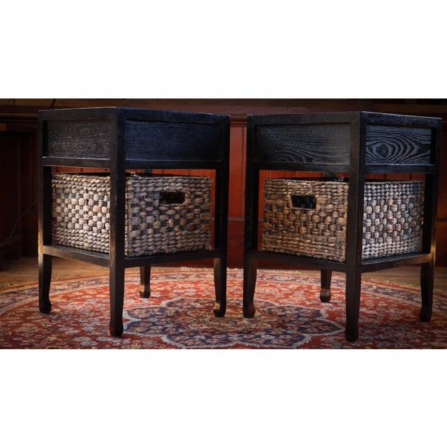Vintage Lombok Canton Bedside Tables in Ash, 2010s, Set of 2 For Sale - Image 10 of 18