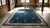 Blue Awesome Blue and Yellow Goldenrod Color With Special Florid Design Antique Chinese Peking Rug For Sale - Image 8 of 9