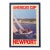 Vintage 1980 America’s Cup Newport New York Yacht Club Framed Sailing Poster For Sale