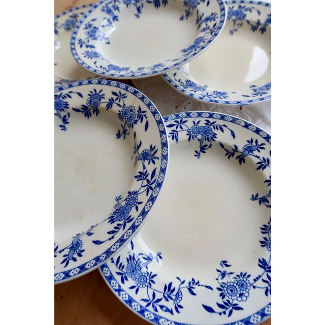 Ceramic Antique Porcelain Soup Plates, 1890s, Set of 6 For Sale - Image 7 of 16