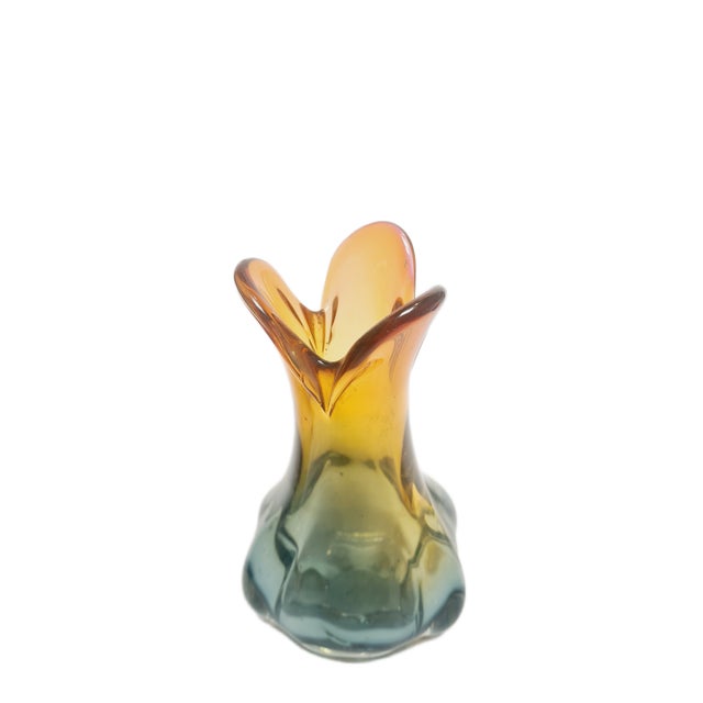 Mid-Century Modern Vase by J. Hospodka for Chribska Glassworks, Former Czechoslovakia, 1960s For Sale - Image 3 of 9