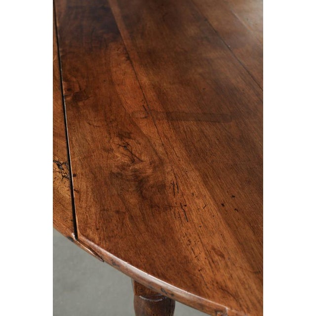 Brown Antique 19th Century French Farmhouse Table in Walnut For Sale - Image 8 of 14