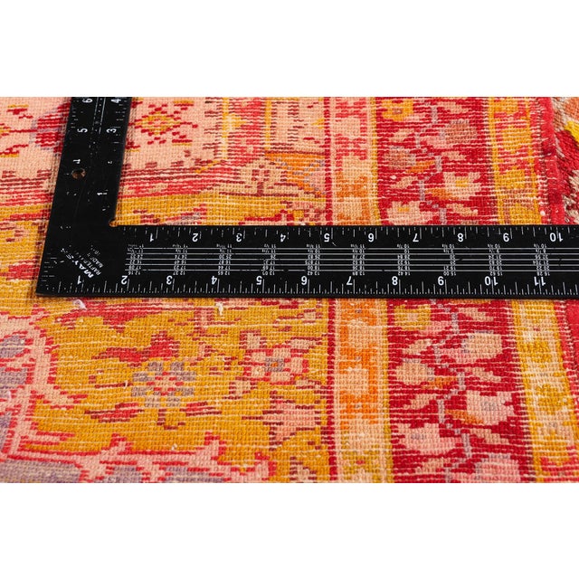 Textile Antique Turkish Oushak Rug, 03'01 X 04'09 For Sale - Image 7 of 10