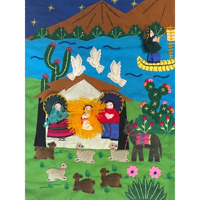 Vintage Peruvian Textile Art Artist Signed For Sale In Miami - Image 6 of 9